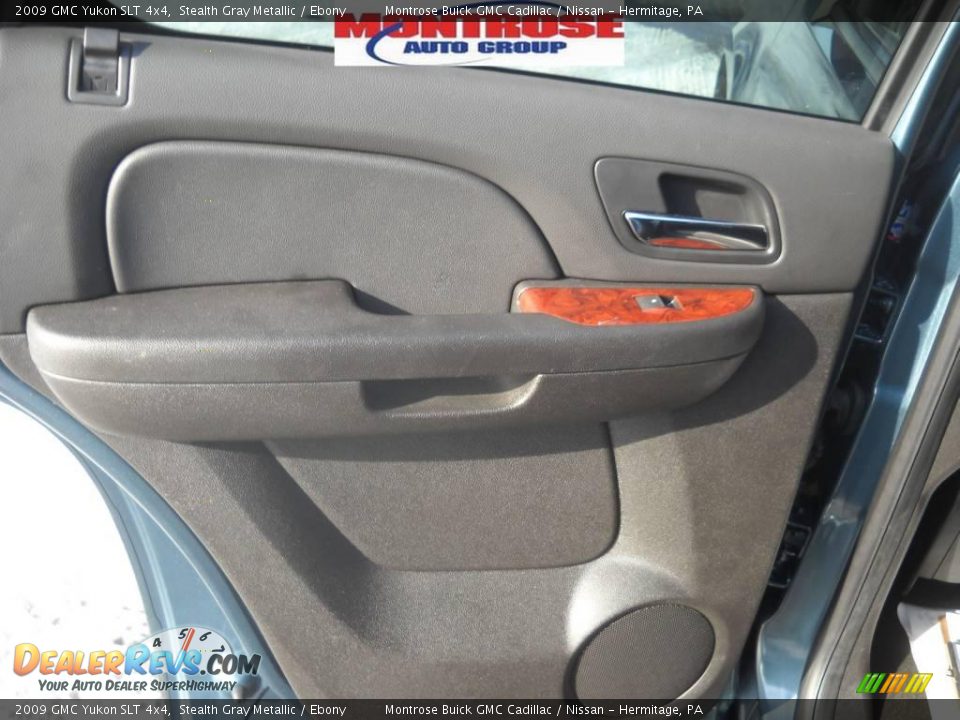 2009 GMC Yukon SLT 4x4 Stealth Gray Metallic / Ebony Photo #12