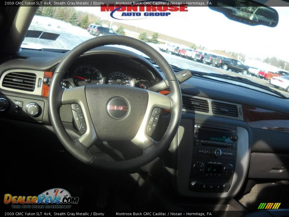 2009 GMC Yukon SLT 4x4 Stealth Gray Metallic / Ebony Photo #13