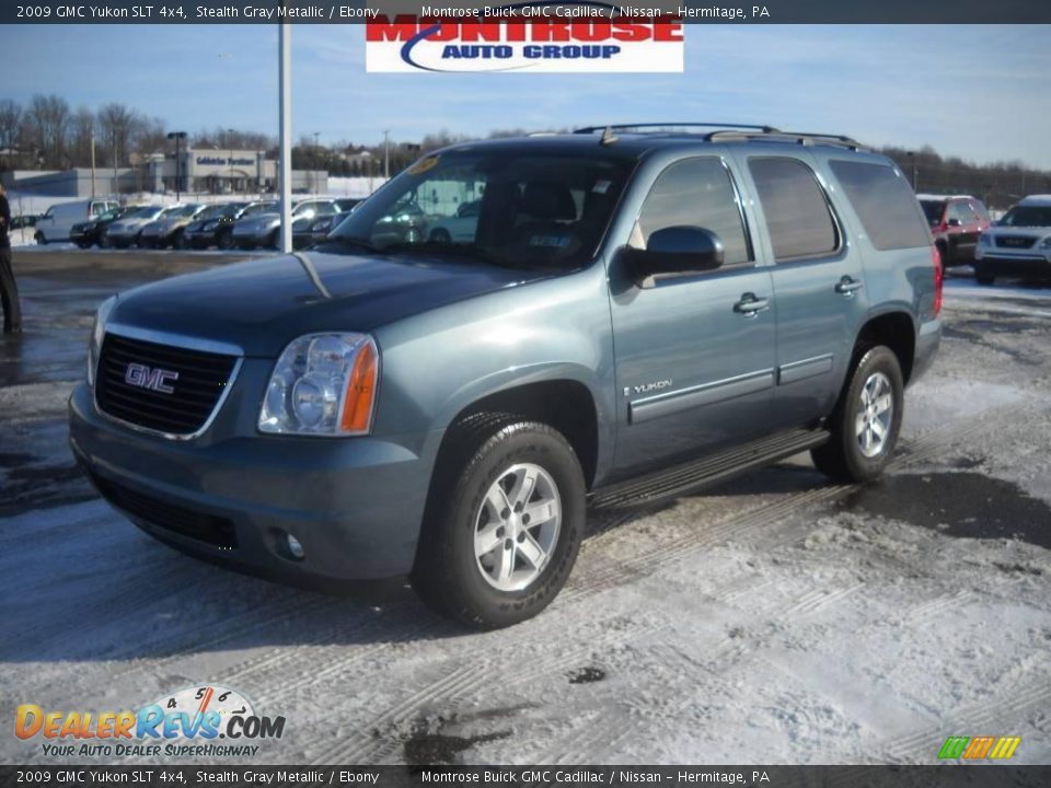 2009 GMC Yukon SLT 4x4 Stealth Gray Metallic / Ebony Photo #20