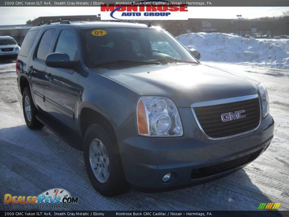 2009 GMC Yukon SLT 4x4 Stealth Gray Metallic / Ebony Photo #23