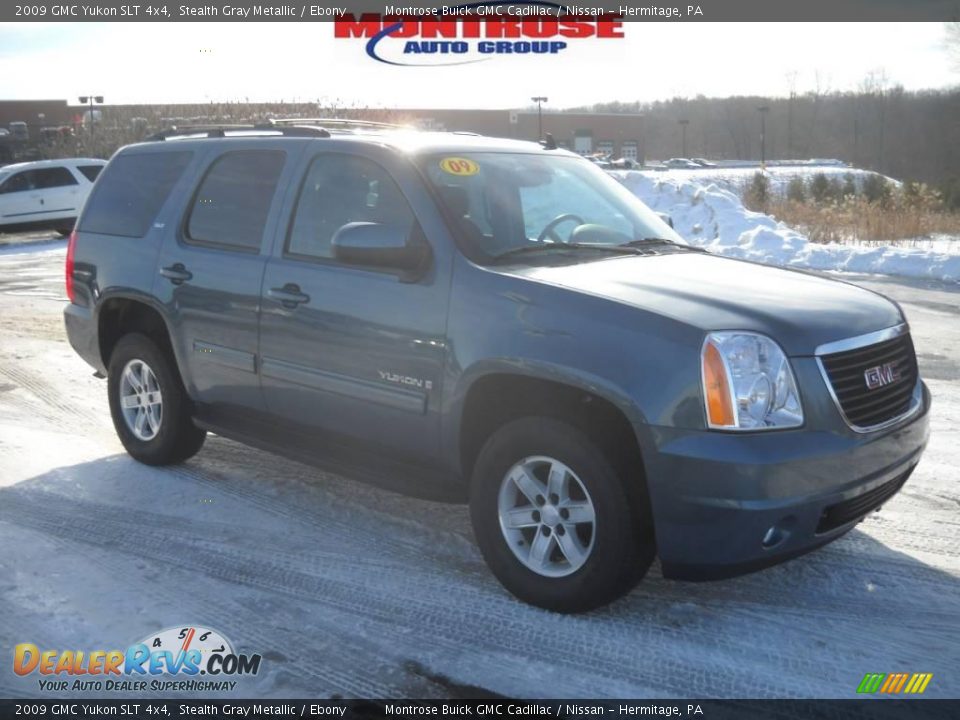 2009 GMC Yukon SLT 4x4 Stealth Gray Metallic / Ebony Photo #24
