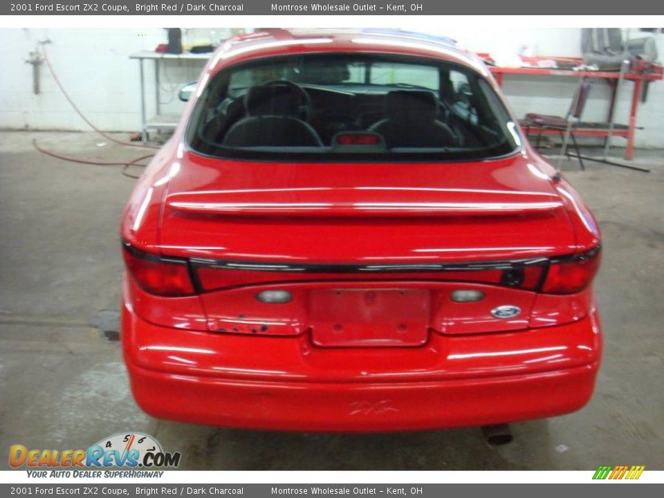 2001 Ford Escort ZX2 Coupe Bright Red / Dark Charcoal Photo #4