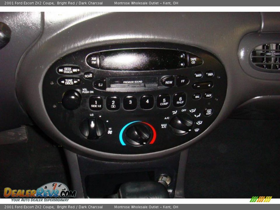 2001 Ford Escort ZX2 Coupe Bright Red / Dark Charcoal Photo #7