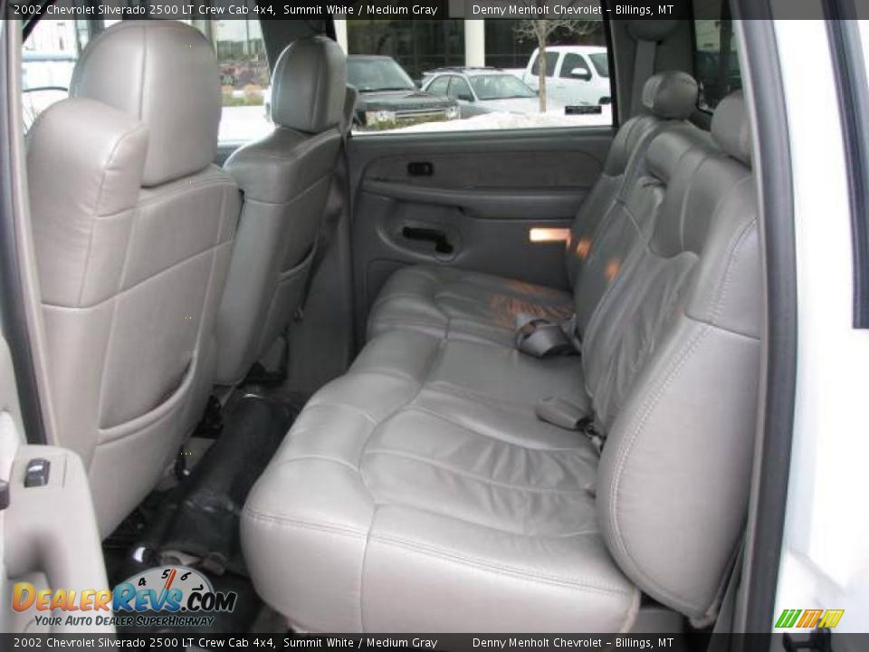 2002 Chevrolet Silverado 2500 LT Crew Cab 4x4 Summit White / Medium Gray Photo #9