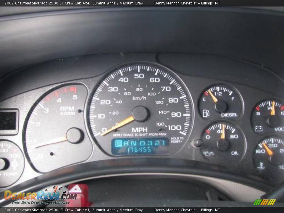 2002 Chevrolet Silverado 2500 LT Crew Cab 4x4 Summit White / Medium Gray Photo #13