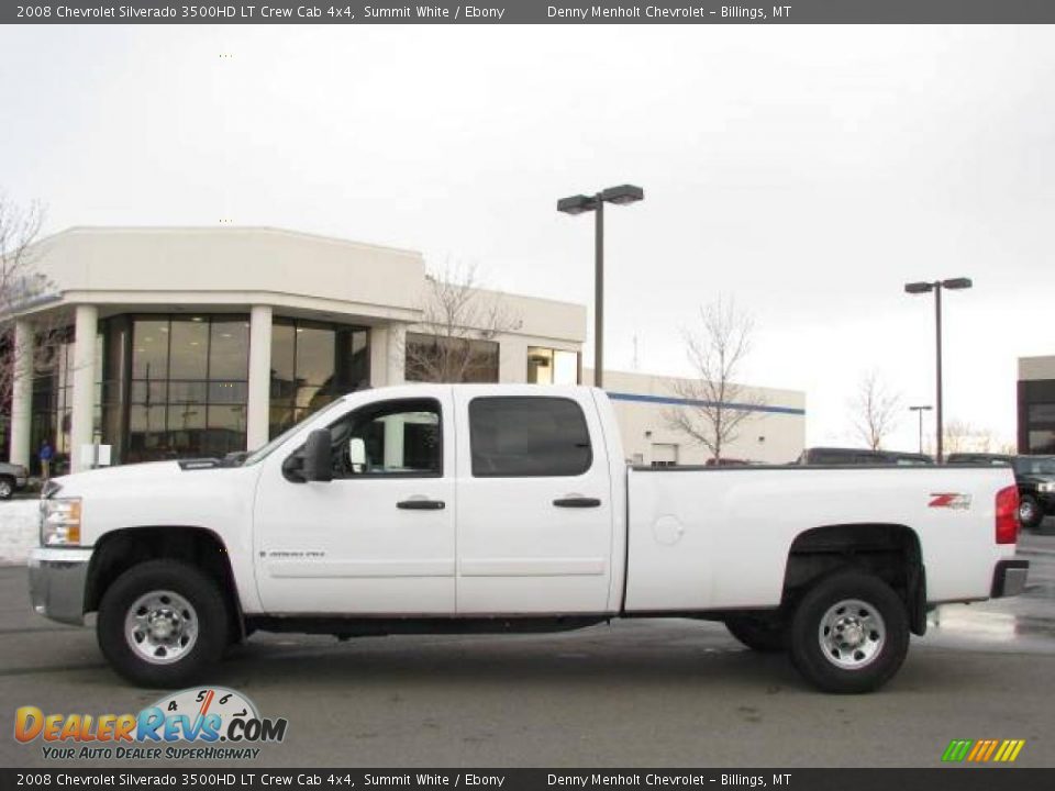 2008 Chevrolet Silverado 3500HD LT Crew Cab 4x4 Summit White / Ebony Photo #1