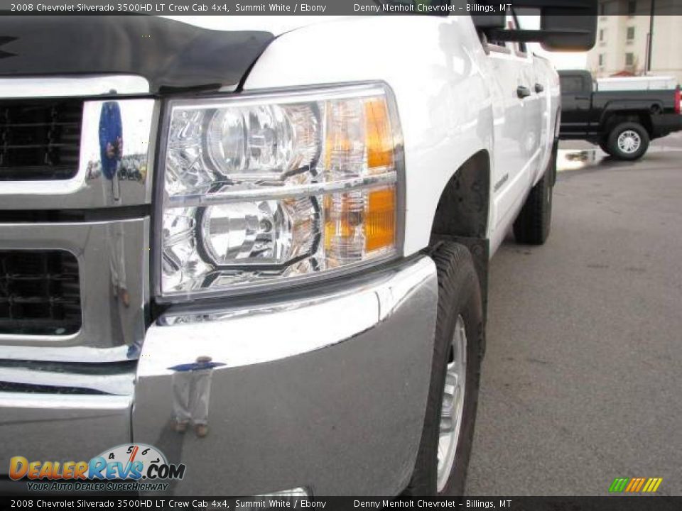 2008 Chevrolet Silverado 3500HD LT Crew Cab 4x4 Summit White / Ebony Photo #3