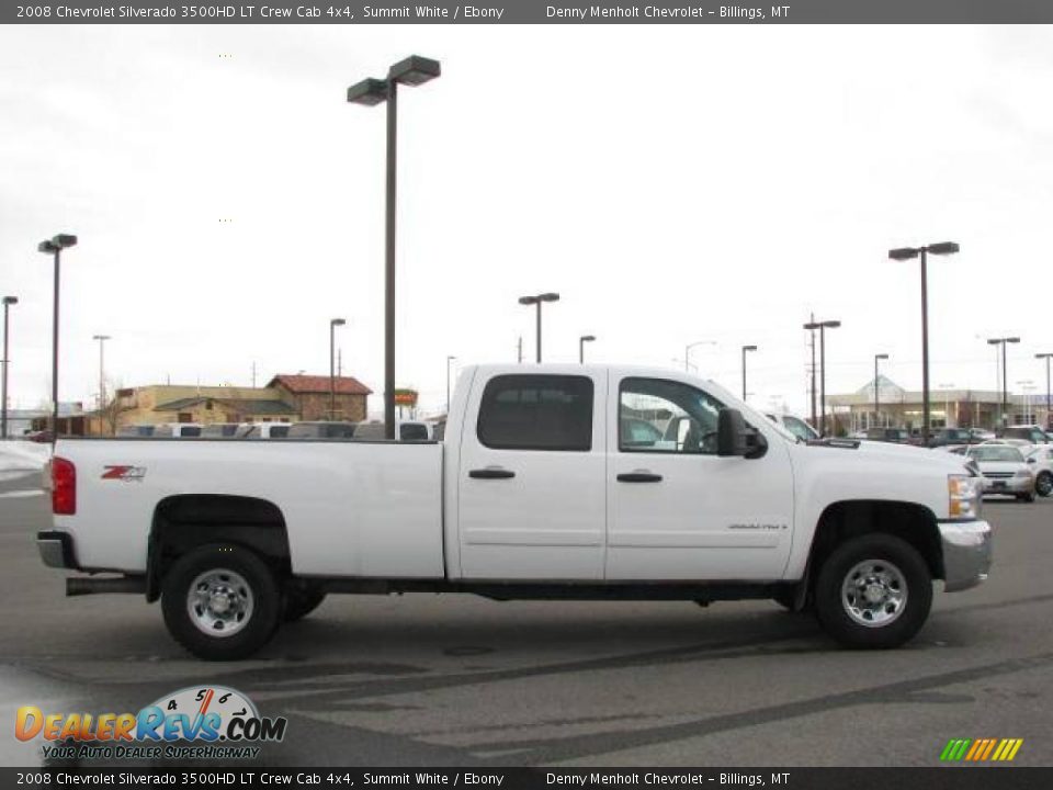 2008 Chevrolet Silverado 3500HD LT Crew Cab 4x4 Summit White / Ebony Photo #5