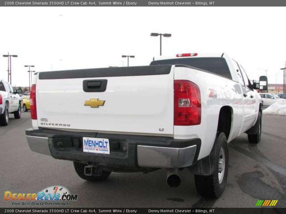 2008 Chevrolet Silverado 3500HD LT Crew Cab 4x4 Summit White / Ebony Photo #6