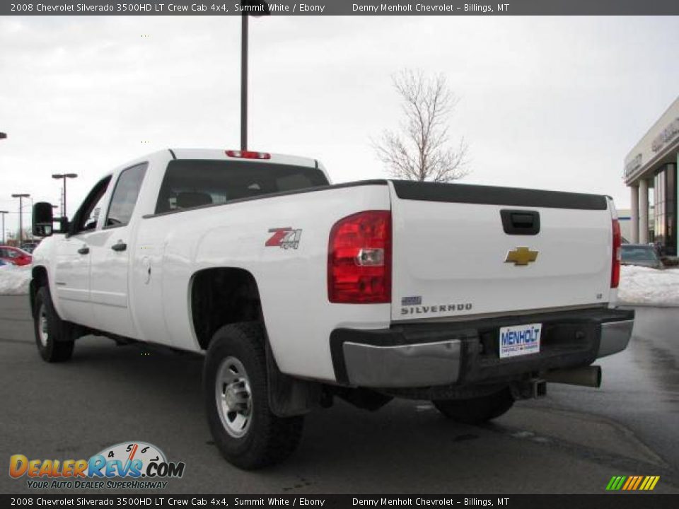 2008 Chevrolet Silverado 3500HD LT Crew Cab 4x4 Summit White / Ebony Photo #7