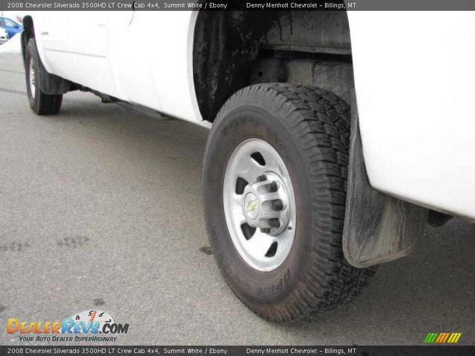 2008 Chevrolet Silverado 3500HD LT Crew Cab 4x4 Summit White / Ebony Photo #8
