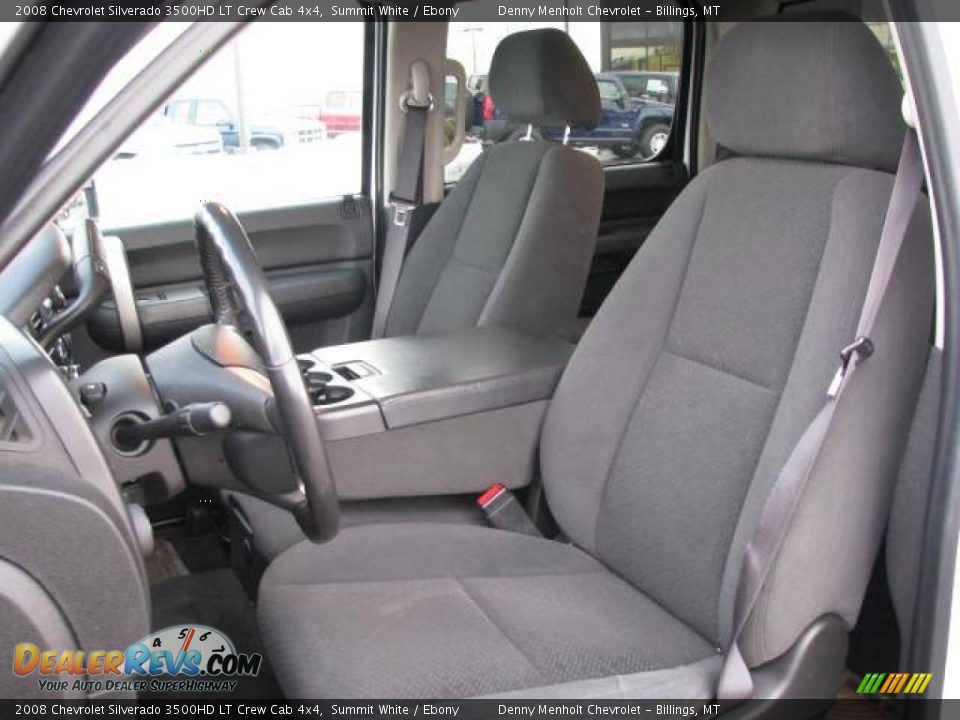 2008 Chevrolet Silverado 3500HD LT Crew Cab 4x4 Summit White / Ebony Photo #11