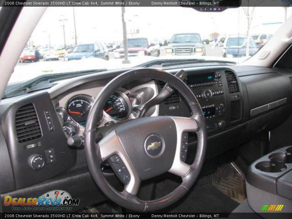 2008 Chevrolet Silverado 3500HD LT Crew Cab 4x4 Summit White / Ebony Photo #12