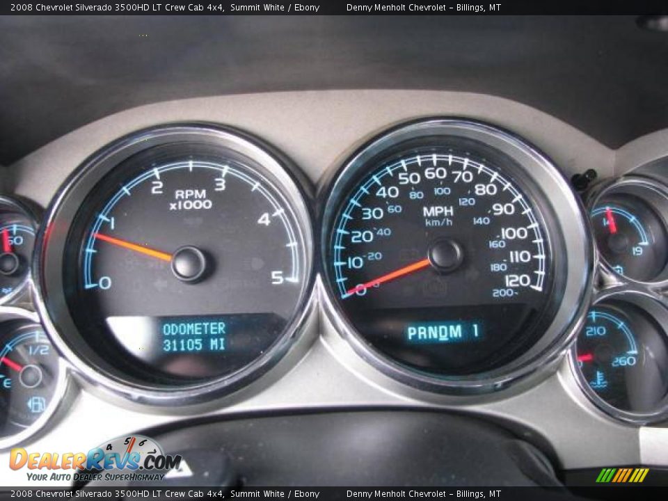 2008 Chevrolet Silverado 3500HD LT Crew Cab 4x4 Summit White / Ebony Photo #14