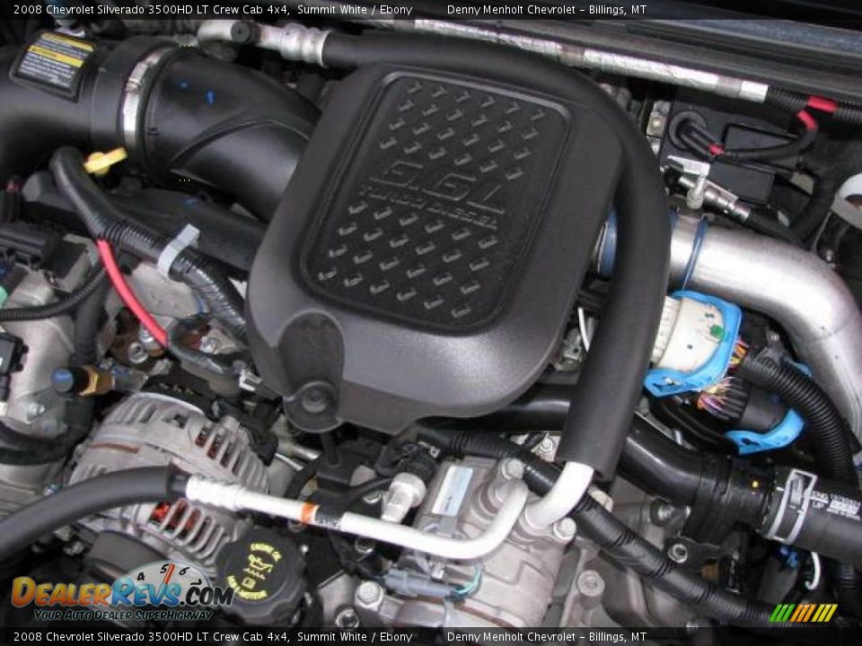 2008 Chevrolet Silverado 3500HD LT Crew Cab 4x4 Summit White / Ebony Photo #15