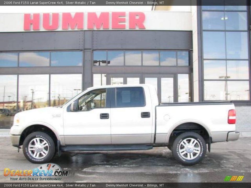 2006 Ford F150 Lariat SuperCrew 4x4 Silver Metallic / Tan Photo #1