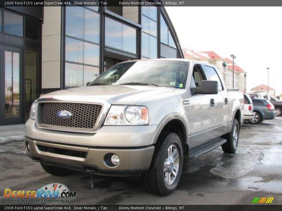 2006 Ford F150 Lariat SuperCrew 4x4 Silver Metallic / Tan Photo #2