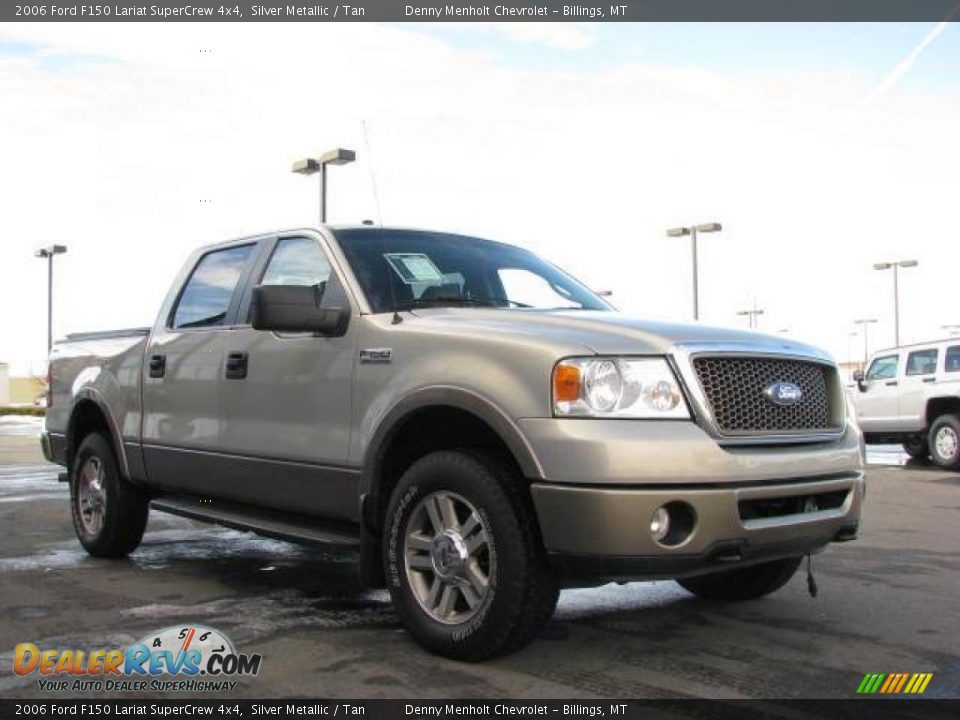 2006 Ford F150 Lariat SuperCrew 4x4 Silver Metallic / Tan Photo #3