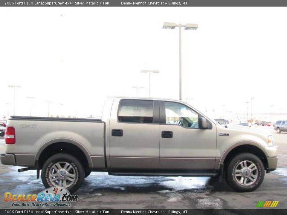 2006 Ford F150 Lariat SuperCrew 4x4 Silver Metallic / Tan Photo #4