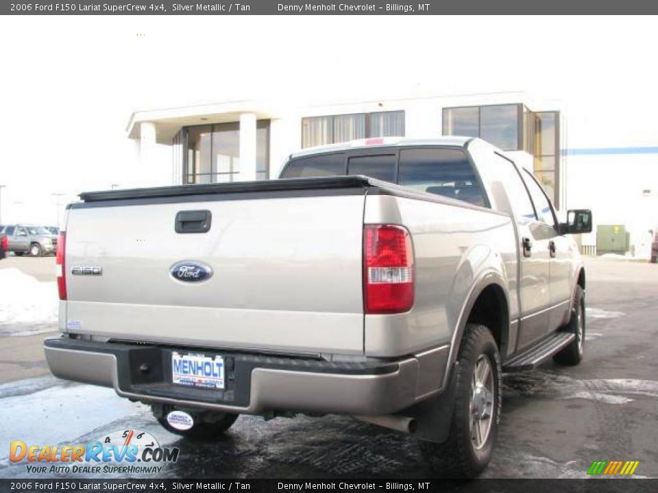 2006 Ford F150 Lariat SuperCrew 4x4 Silver Metallic / Tan Photo #5