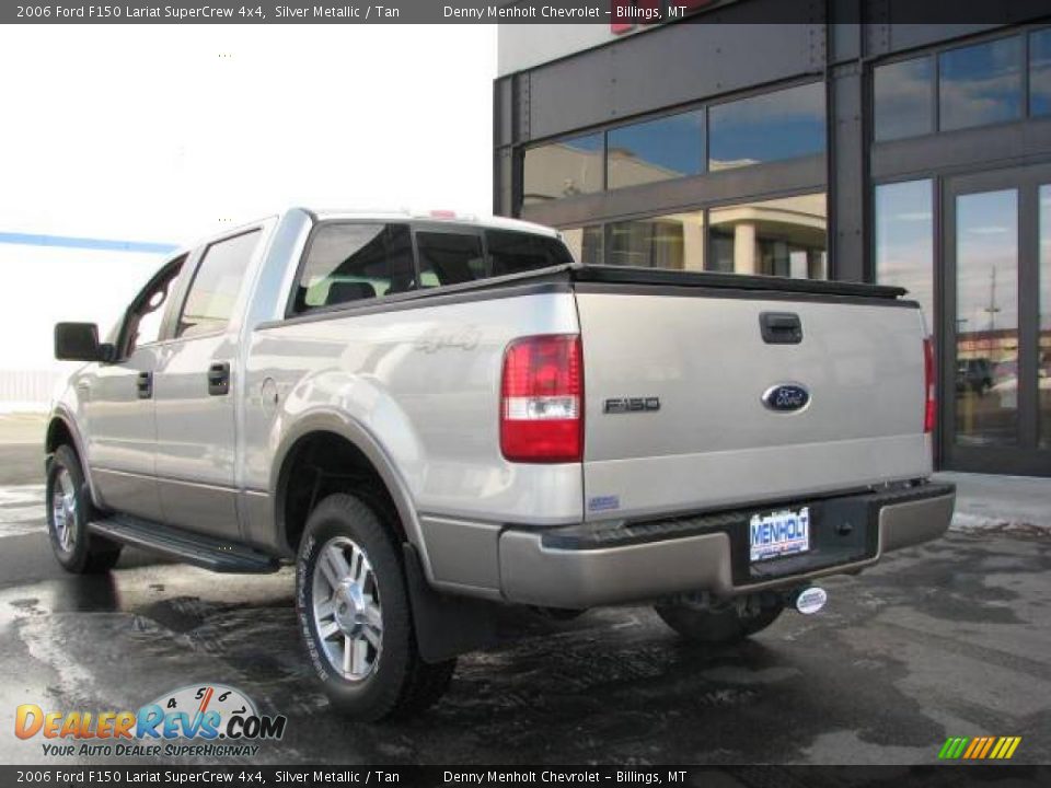 2006 Ford F150 Lariat SuperCrew 4x4 Silver Metallic / Tan Photo #6
