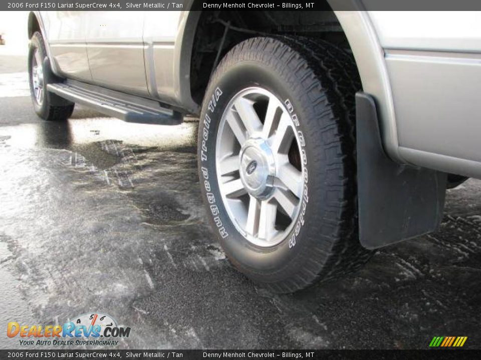 2006 Ford F150 Lariat SuperCrew 4x4 Silver Metallic / Tan Photo #8