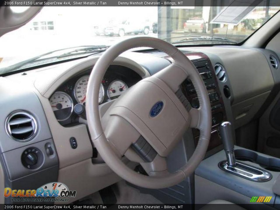 2006 Ford F150 Lariat SuperCrew 4x4 Silver Metallic / Tan Photo #11
