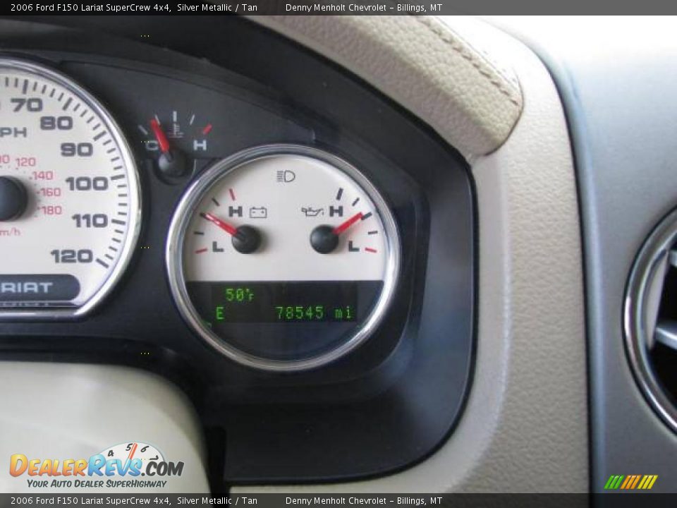 2006 Ford F150 Lariat SuperCrew 4x4 Silver Metallic / Tan Photo #14