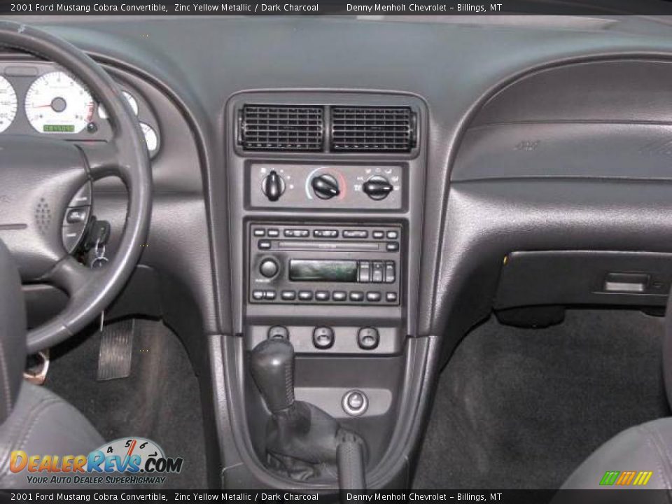 2001 Ford Mustang Cobra Convertible Zinc Yellow Metallic / Dark Charcoal Photo #18