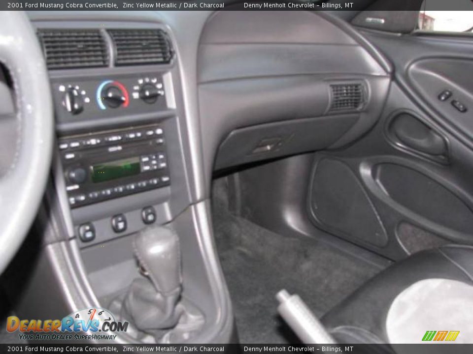 2001 Ford Mustang Cobra Convertible Zinc Yellow Metallic / Dark Charcoal Photo #19