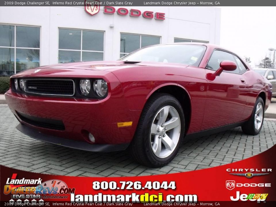 2009 Dodge Challenger SE Inferno Red Crystal Pearl Coat / Dark Slate Gray Photo #1