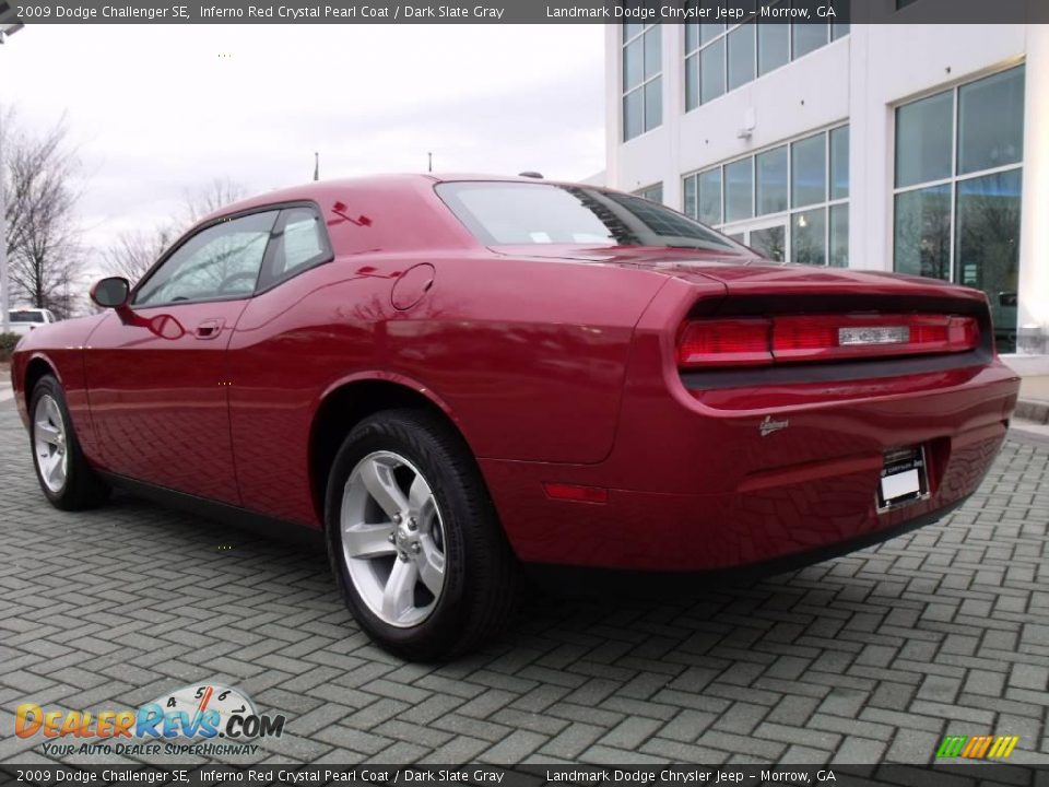 2009 Dodge Challenger SE Inferno Red Crystal Pearl Coat / Dark Slate Gray Photo #3