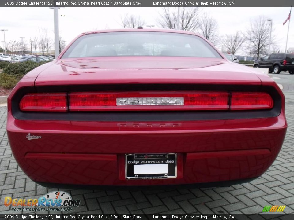 2009 Dodge Challenger SE Inferno Red Crystal Pearl Coat / Dark Slate Gray Photo #4