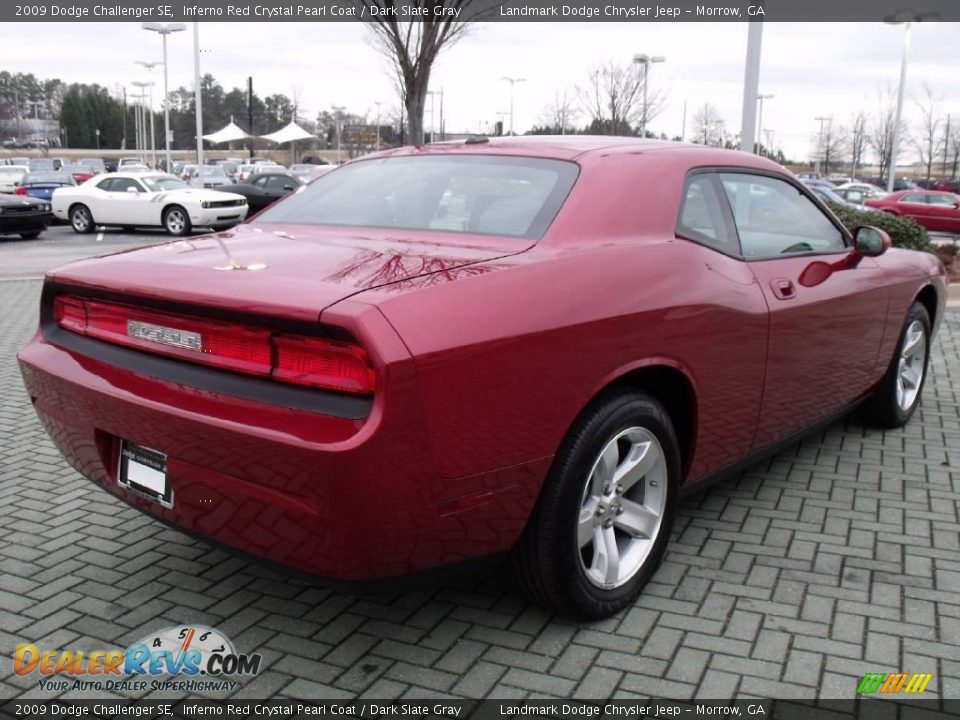 2009 Dodge Challenger SE Inferno Red Crystal Pearl Coat / Dark Slate Gray Photo #5