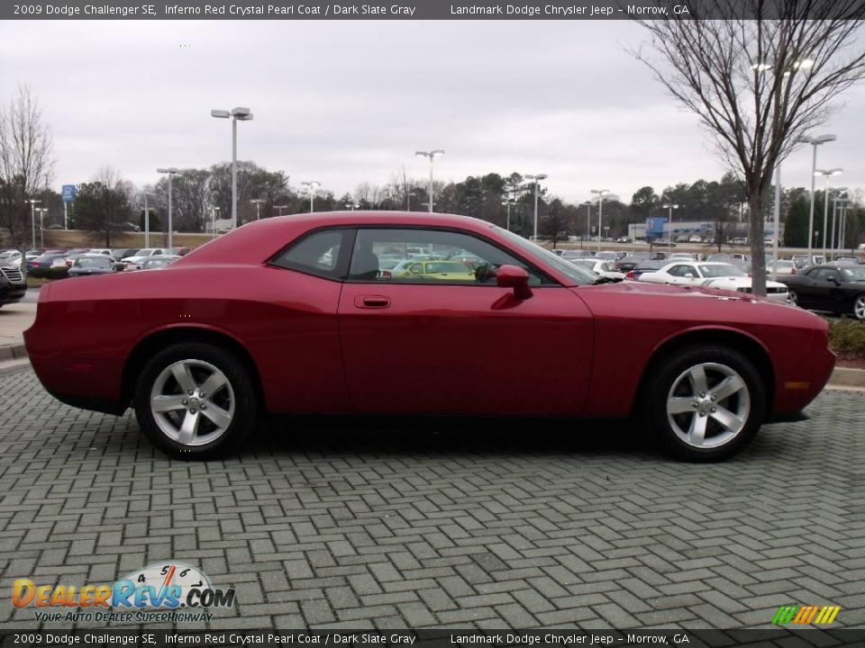 2009 Dodge Challenger SE Inferno Red Crystal Pearl Coat / Dark Slate Gray Photo #6