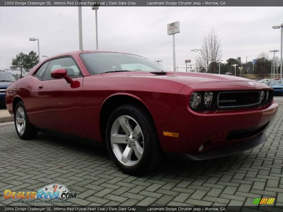 2009 Dodge Challenger SE Inferno Red Crystal Pearl Coat / Dark Slate Gray Photo #7