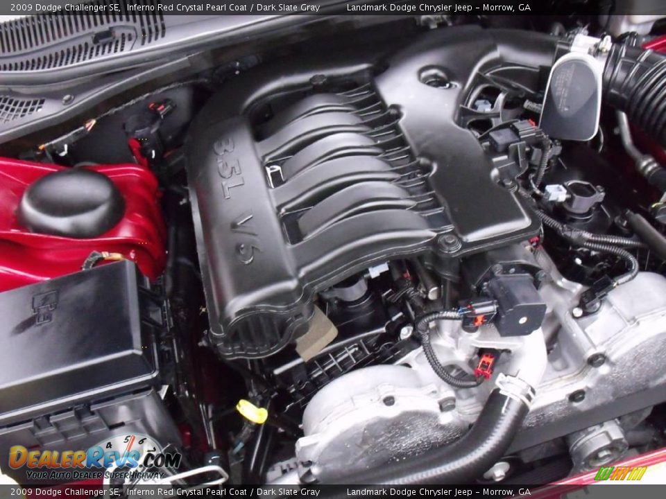 2009 Dodge Challenger SE Inferno Red Crystal Pearl Coat / Dark Slate Gray Photo #23