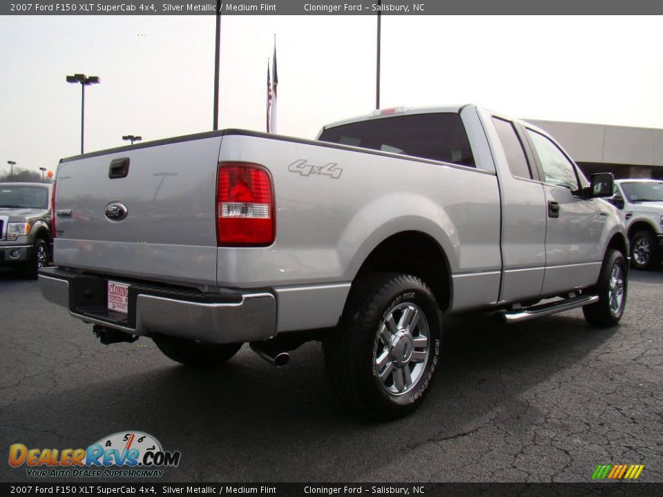 2007 Ford F150 XLT SuperCab 4x4 Silver Metallic / Medium Flint Photo #3