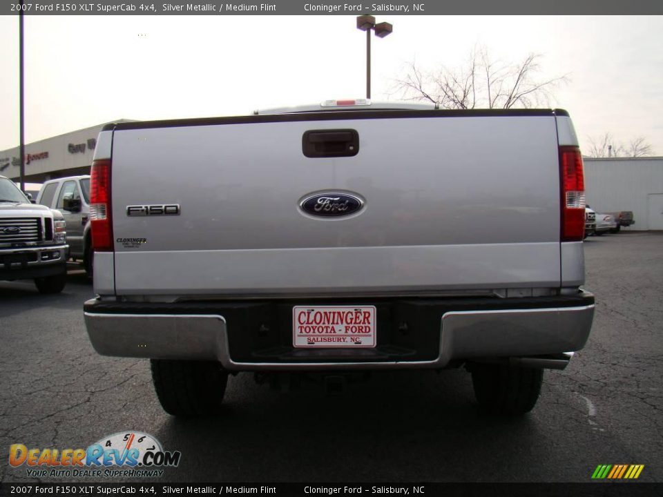 2007 Ford F150 XLT SuperCab 4x4 Silver Metallic / Medium Flint Photo #4