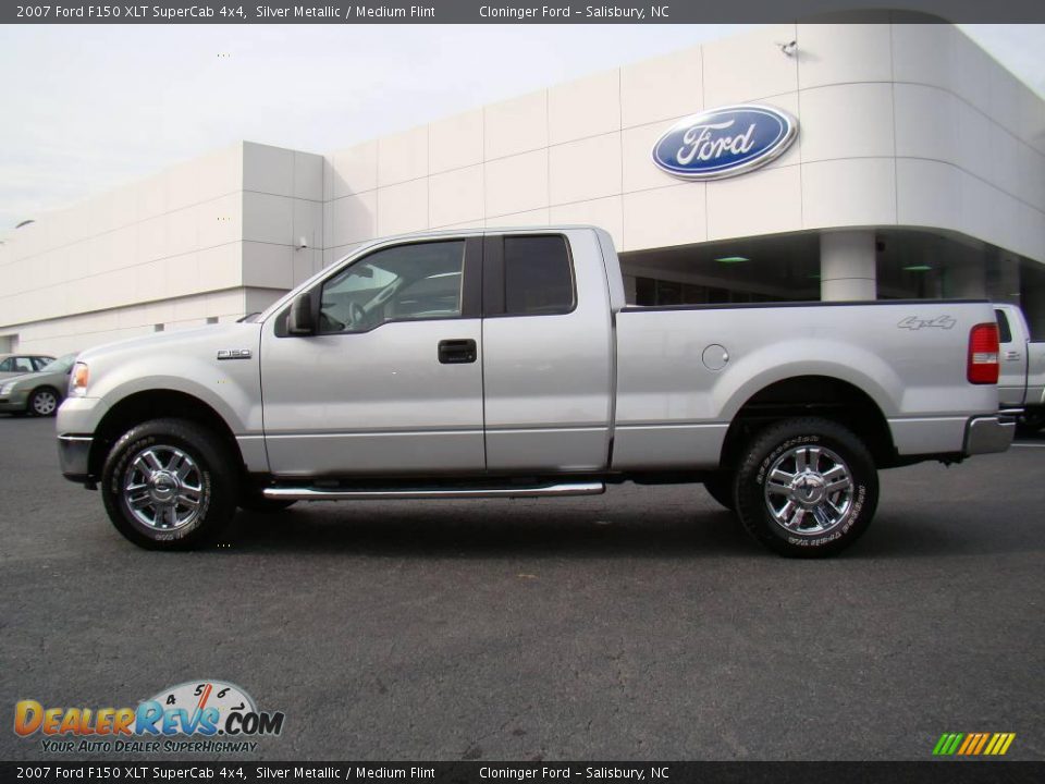 2007 Ford F150 XLT SuperCab 4x4 Silver Metallic / Medium Flint Photo #5