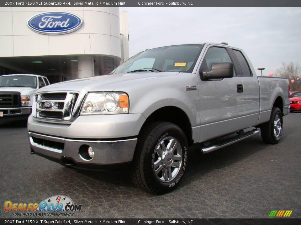 2007 Ford F150 XLT SuperCab 4x4 Silver Metallic / Medium Flint Photo #6