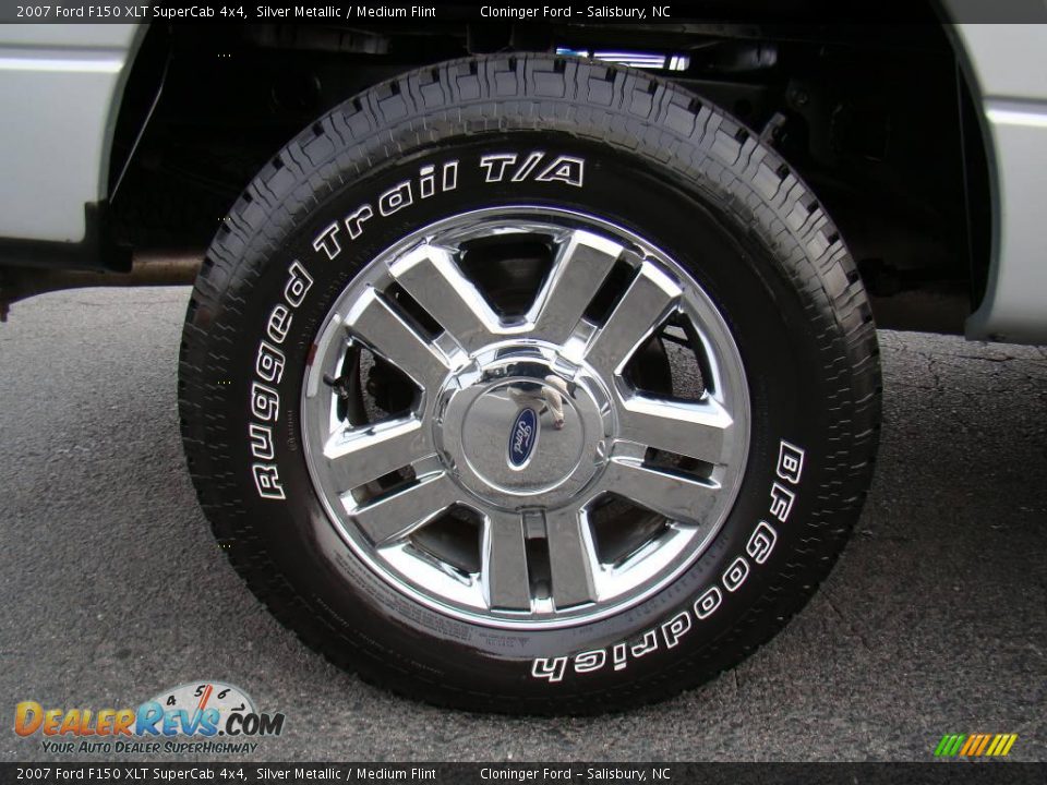 2007 Ford F150 XLT SuperCab 4x4 Silver Metallic / Medium Flint Photo #14