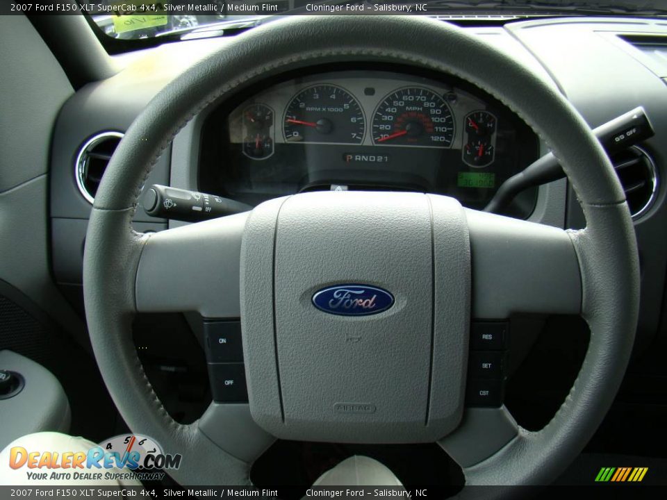 2007 Ford F150 XLT SuperCab 4x4 Silver Metallic / Medium Flint Photo #18