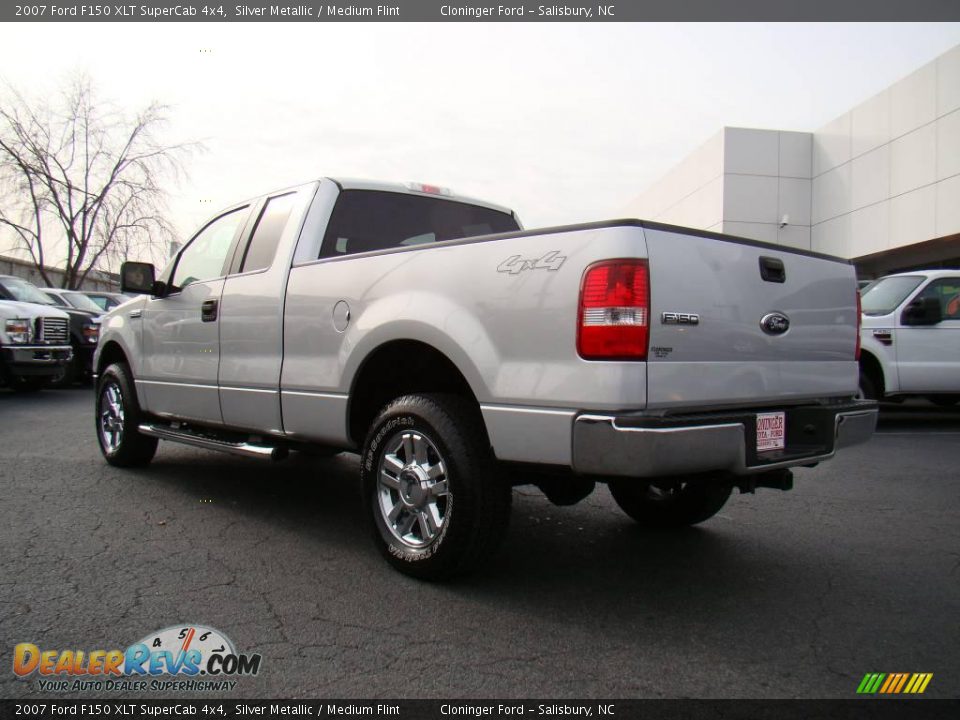 2007 Ford F150 XLT SuperCab 4x4 Silver Metallic / Medium Flint Photo #23