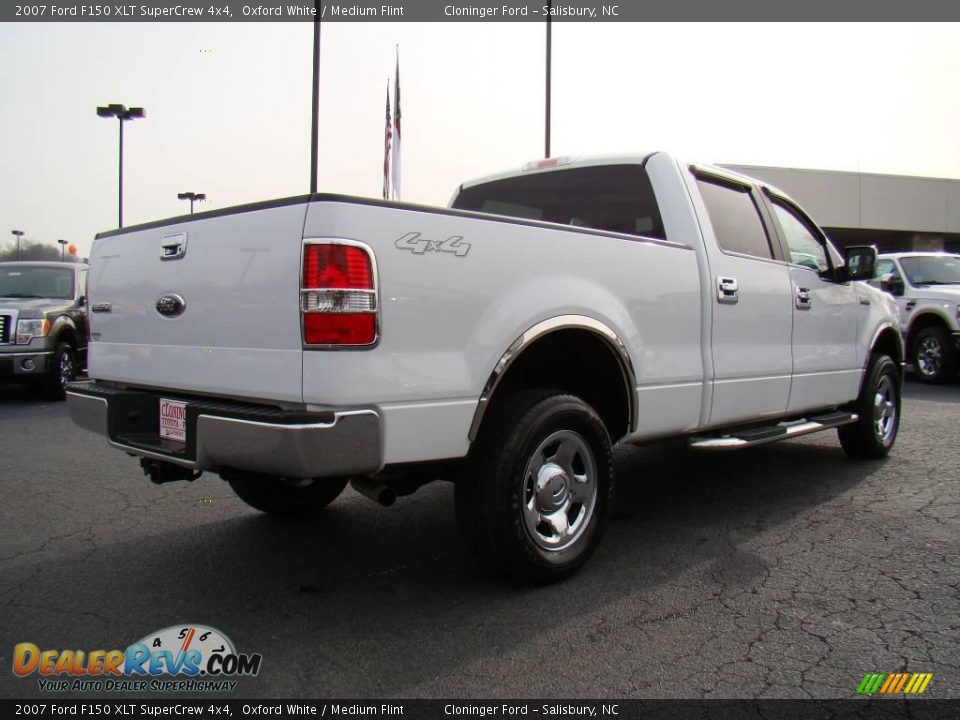 2007 Ford F150 XLT SuperCrew 4x4 Oxford White / Medium Flint Photo #3