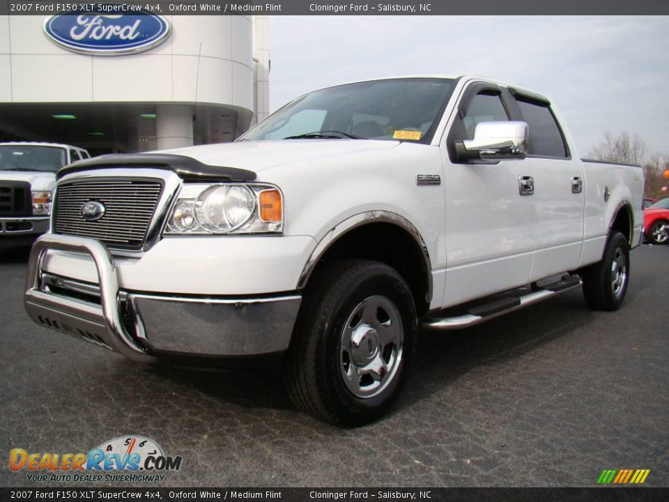 2007 Ford F150 XLT SuperCrew 4x4 Oxford White / Medium Flint Photo #6