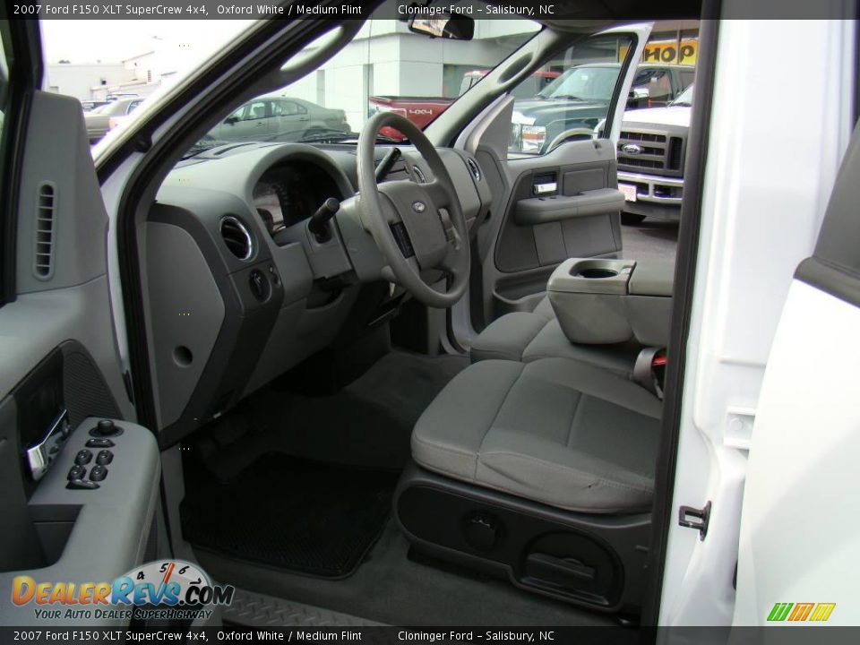 2007 Ford F150 XLT SuperCrew 4x4 Oxford White / Medium Flint Photo #8