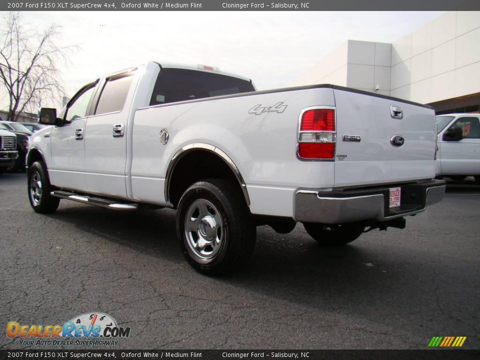 2007 Ford F150 XLT SuperCrew 4x4 Oxford White / Medium Flint Photo #23