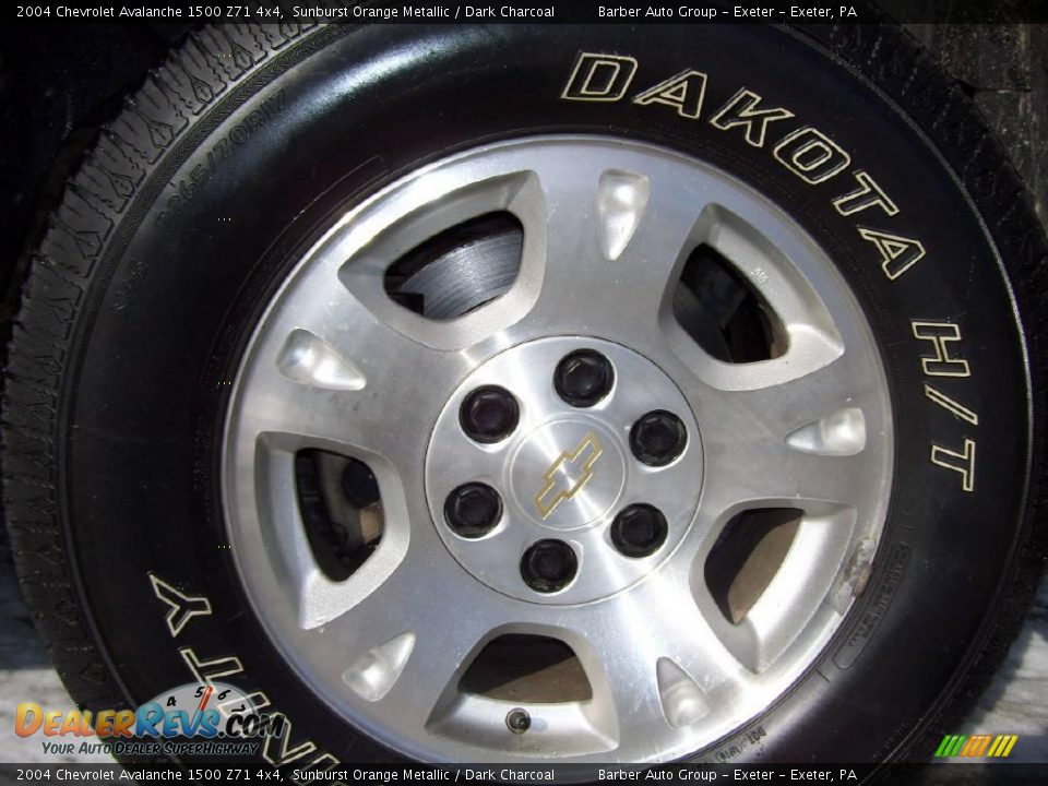 2004 Chevrolet Avalanche 1500 Z71 4x4 Sunburst Orange Metallic / Dark Charcoal Photo #10
