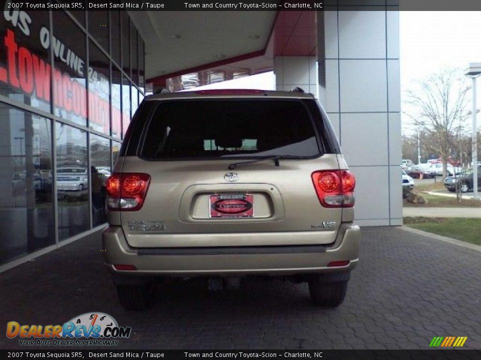 2007 Toyota Sequoia SR5 Desert Sand Mica / Taupe Photo #4